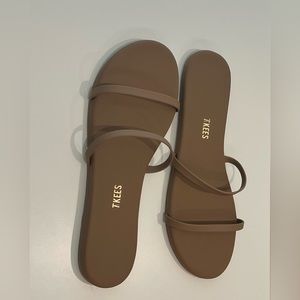 TKEES - Cocobutter Vegan Sustainable Leather Two Strap Sandals